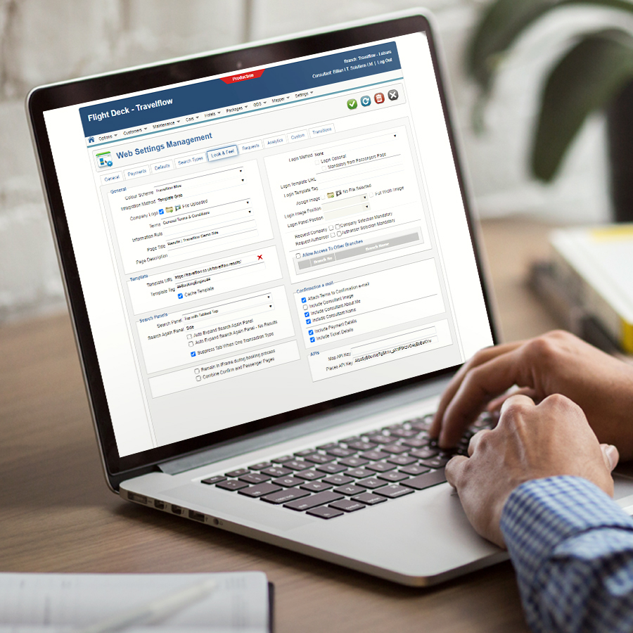 Control a variety of website settings for your booking engine Control a variety of website settings for our B2C online booking software